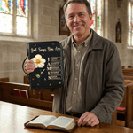 Personalized God Says I Am Birth Flower PU Leather Bible Book Cover with Zipper and Carry Handle Baptism Religious Day Gift for Christians Women