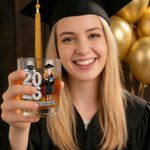 Verre à whisky 10 oz personnalisé avec nom Cadeau de fin d'études pour les diplômés et les amateurs de whisky