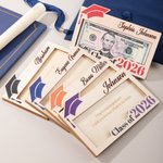 Personalized Graduation Cap Wooden Money Cash Holder with Name and Year Class of 2026 Funny Party Favor Graduation Gift for Graduates