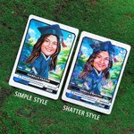 Personalized Encouraging American Cartoon Graduation Card with Name and Year Graduation Thank You Gift for Friend Family