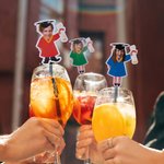 Personalized Funny Face Photo Graduation Acrylic Drink Stirrer Set of 15 Graduation Party Favors Gift for Class of 2026 Graduates