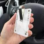 Personalized Film-Style Photo Frame Acrylic Car Visor Clip with Initals Name and Text Car Accessories Birthday Anniversary Gift for Family