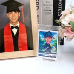 Personalized Encouraging American Cartoon Graduation Card with Name and Year Graduation Thank You Gift for Friend Family