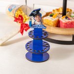 Personalized Graduation Cap Photo Wooden Cake Money Holder with Text Graduation Gift for Class of 2026 Graduates
