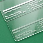 Personalized Multicolor Acrylic Mahjong Line Reader with Rules and Name Mahjong Game Night Birthday Gift for Mahjong Lovers