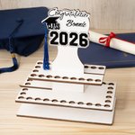 Personalized Graduation Cap Star Cake Money Holder with Name and Text 50holes Graduation Gift for Class of 2026 Graduates