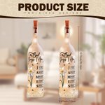 Personalised Stylish God Says I Am Birth Flower Butterfly Love Quote Glass LED Bottle Lamp with Name Mother's Day Gift for Mom Grandma
