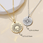 Personalised Engraved Weather Birthstone Necklace with Date and Name Dainty Jewellery Birthday Anniversary Gift for Girls Women Friends