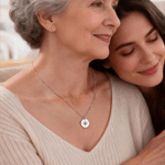 Personalised Celestial Necklace with Birthstone Dainty Jewellery Birthday Mother's Day Gift for Mom Woman