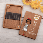 Boîte magnétique de rangement d'aiguilles à coudre en bois avec nom Cadeau d'anniversaire pour les amoureux de la couture