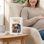 Personalized Baby Ultrasound Photo ABS Brick Puzzle with Name Year and Stand Birthday Anniversary Mother's Day Father's Day Gift for New Mom Dad