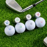 Tampon de balle de golf personnalisé avec visage d'avatar Marque d'identification de balle Cadeau d'anniversaire Cadeau d'entraînement pour joueurs de golf enthousiastes