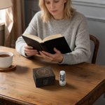 Henkilökohtainen syntymä Kukka Kirja leima puinen laatikko ja nimi takaisin kouluun syntymäpäivälahja kirjan rakastaja kirjastonhoitaja