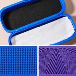 Personalized 3D Printed Multi-Colour Hard Shell Glasses Case with Name and Initial Daily Use Birthday Gift for Students Seniors Officers