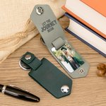 Llavero de cuero personalizado multicolor con foto de gorro de graduación con nombre y año Regalo de graduación motivador para graduados