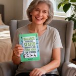 Personalized Elderly Chair Yoga Postures Spiral A5 Gym Planner Notebook with Text Yoga Exercise Guide Birthday Gift for Senior Family Friend