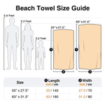 Personalized Cute Ocean Animals Initial Oversized Quick Dry Beach Towel with Name Summer Vacation Accessory Birthday Gift for Boys Girls