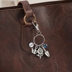 Gepersonaliseerde Geboortesteen Gieter Bloemen Schop Sleutelhanger met Initiaal Bedeltje Moederdag Verjaardagscadeau voor Mama Oma Tuinier