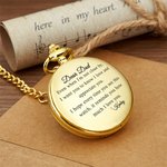 Personlig Selv når jeg ikke er i nærheten Lommeur med gravert tekst Bursdagsgave til far