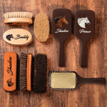 Henkilökohtainen hevonen Photo Grooming Comb Harja nimi päivittäiseen käyttöön syntymäpäivälahja hevosen omistaja hevonen rakastaja