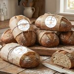 Henkilökohtainen Hieno Sourdough itseliimautuva tarra tarroja nimi leivonta lahja leipurit kotitekoinen leivonta ystäville Lovers