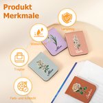 Personalisierter magnetischer Lesezeichen-Clip | mit Geburtsblume und Namen | Lesezubehör | Geburtstagsgeschenk für Buchliebhaber Bücherwürmer