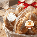 Personalised Bread Baking Element Cute Biscuit Sticker with Name Bakery Birthday Gift for Cake Shop Baker Baking Enthusiast