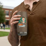 Personalised Multicolor Cartoon Teacher Character Photo 20 oz Tumbler with Name Teacher's Day Thanksgiving Day Birthday Gift for Male Teacher