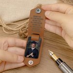 Llavero de cuero personalizado multicolor con foto de gorro de graduación con nombre y año Regalo de graduación motivador para graduados