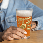 Henkilökohtainen paras isä koskaan nyrkki 16 oz olutlasi nimillä Vanhanaikainen isänpäivä syntymäpäivälahja miehelle oluen ystävälle