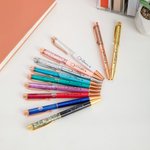 Personalisierte Stethoskop Glitter Dynamische Flüssigkeit Sand Nachfüllbare Kugelschreiber mit Namen Bürobedarf Geburtstag Geschenk für Krankenschwester Arzt medizinisches Personal