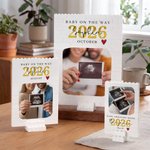 Personalized Baby Ultrasound Photo ABS Brick Puzzle with Name Year and Stand Birthday Anniversary Mother's Day Father's Day Gift for New Mom Dad