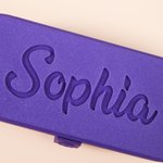 Personalized 3D Printed Multi-Colour Hard Shell Glasses Case with Name and Initial Daily Use Birthday Gift for Students Seniors Officers