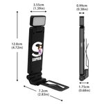 Henkilökohtainen sarjakuvahahmo Initial LED ladattava valo Clip nimi lukeminen tarvikkeet syntymäpäivälahja kirjan ystäville Kirjamatoja varten