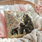Personalised Flower Cute Mom Bear and 1-5 Baby Bears Soft Cushion Cover with Names Room Decor Mother's Day Gift for Mom