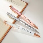 Personalisierte Stethoskop Glitter Dynamische Flüssigkeit Sand Nachfüllbare Kugelschreiber mit Namen Bürobedarf Geburtstag Geschenk für Krankenschwester Arzt medizinisches Personal