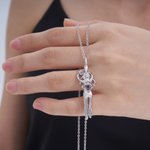 Personalisierte Paar Umarmung 2 Birthstones Halskette Zierliche Schmuck Valentinstag Jahrestag Geschenk für Paare