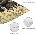 Personalised Flower Cute Mom Bear and 1-5 Baby Bears Soft Cushion Cover with Names Room Decor Mother's Day Gift for Mom