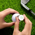 Tampon de balle de golf personnalisé avec visage d'avatar Marque d'identification de balle Cadeau d'anniversaire Cadeau d'entraînement pour joueurs de golf enthousiastes