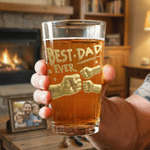 Henkilökohtainen paras isä koskaan nyrkki 16 oz olutlasi nimillä Vanhanaikainen isänpäivä syntymäpäivälahja miehelle oluen ystävälle