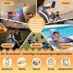 Personalisiertes Strandtuch mit eigener 3D Taucherfigur | mit Namen | sandabweisend | schnelltrocknend | Sommer Urlaub Geschenk für Familie Freunde