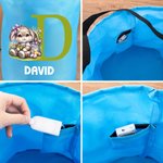 Personalised Glowing Cartoon Cute Bunny Basket with Name and Initial  Easter Party Easter Gift for Kids Family