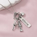 Collier personnalisé Ballerine Casse-Noisette avec nom Anniversaire Cadeau de récital de danse pour les amoureux du ballet et les danseurs
