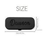 Personalized 3D Printed Multi-Colour Hard Shell Glasses Case with Name and Initial Daily Use Birthday Gift for Students Seniors Officers