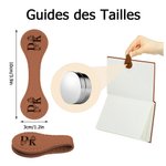 Marque-page Magnétique en Cuir Personnalisé avec Initiales Florales Cadeau Anniversaire pour Amoureux de Lecture