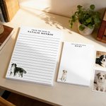 Personalisierte Aquarell Stil Haustier Foto Notizblock mit 40/80 Seiten und Text täglichen Gebrauch Geburtstag Geschenk für Tierliebhaber