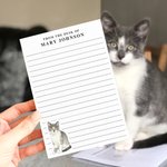 Personalisierte Aquarell Stil Haustier Foto Notizblock mit 40/80 Seiten und Text täglichen Gebrauch Geburtstag Geschenk für Tierliebhaber