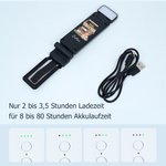 Personalisierte LED-Leselampe im Retro-Buchdesign | mit Lesefigur und Namen | wiederaufladbar | Alltag Geburtstag Geschenk für Schüler Bücherwürmer