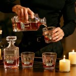 Personalized Vintage Style Whiskey Decanter with Name and Number Bar Accessory Birthday Father's Day Gift for Whiskey Lovers