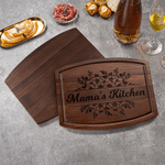 Tagliere personalizzato per salumi con titolo e scanalatura per succhi di frutta Regalo di inaugurazione per mamma, coppia e famiglia